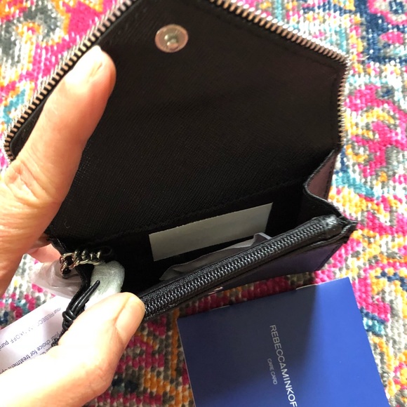 Rebecca Minkoff Molly Metro BLACK Leather Wallet - Picture 7 of 8